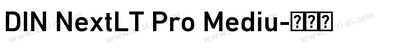 DIN NextLT Pro Mediu字体转换